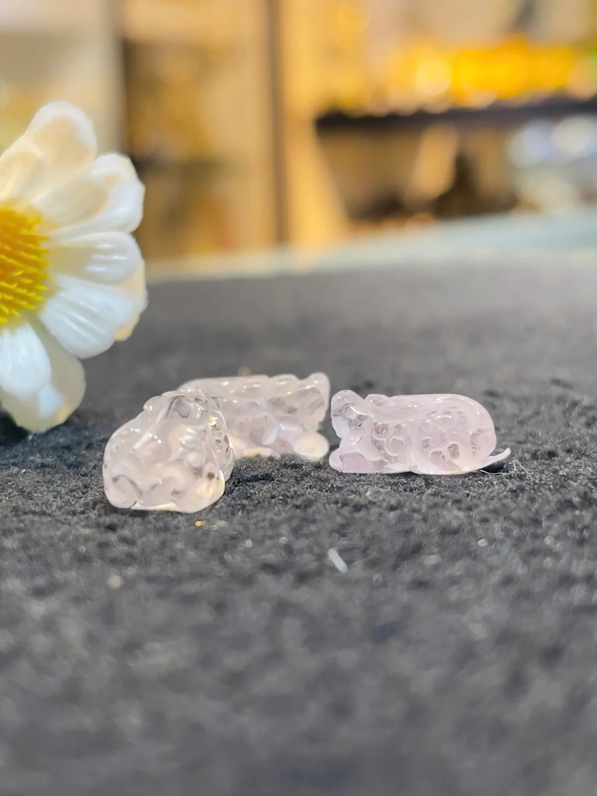 Mặt nhẫn Tỳ hưu thạch anh tím 10.5 S750
