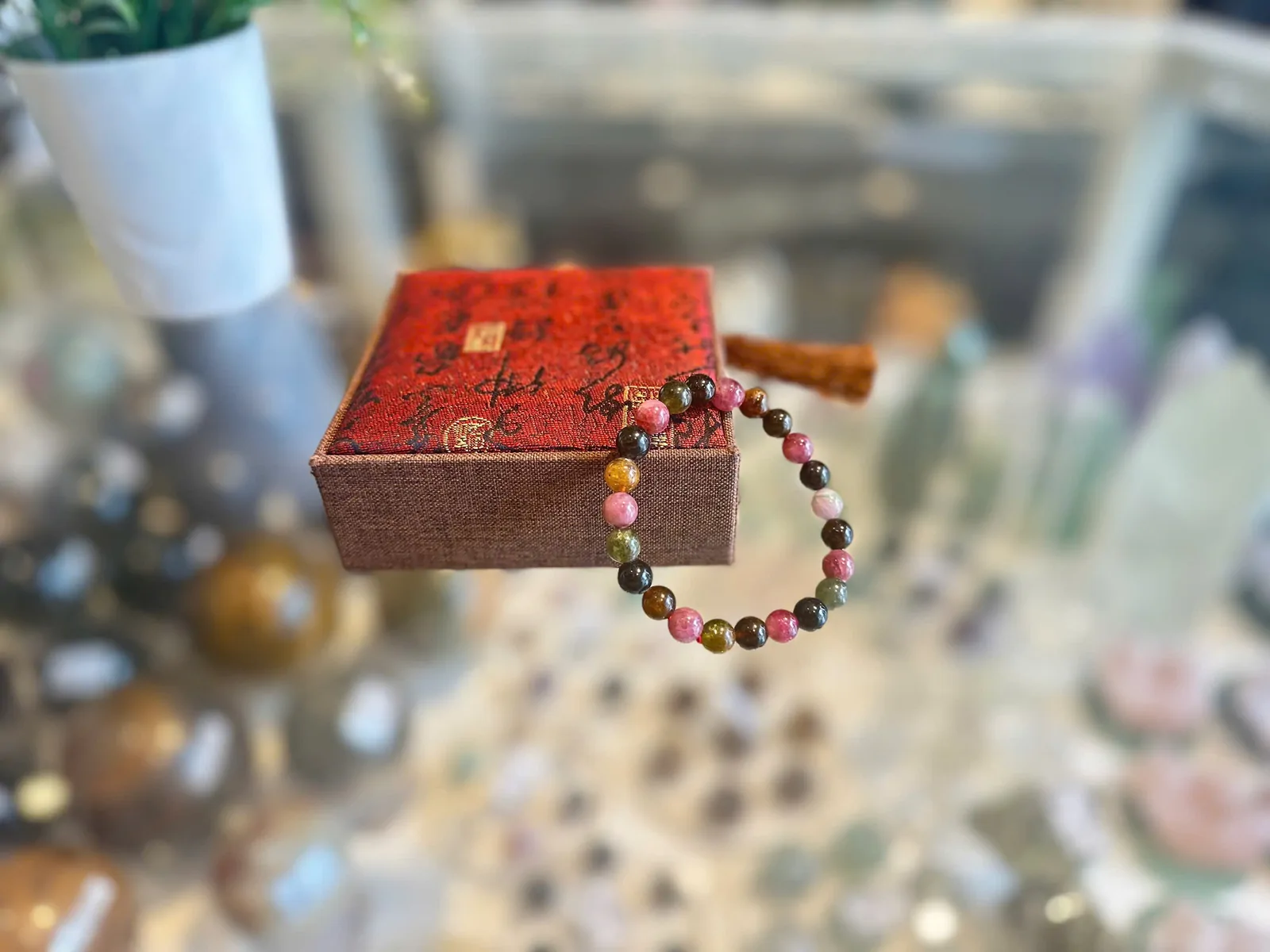 Chuỗi hồng lục bảo A ( 19.5g - 23 bi ) S6660-S3-4095